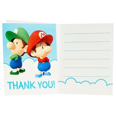 Super Mario Bros. Babies Thank-You Notes (8)