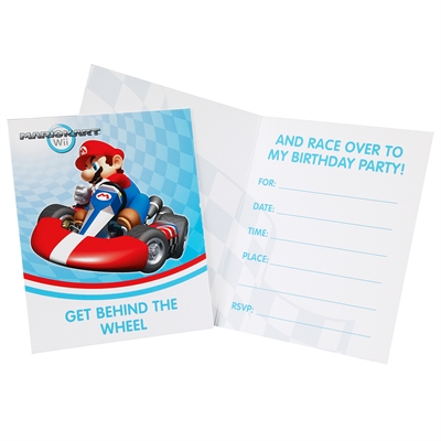 Mario Kart Wii Invitations (8)
