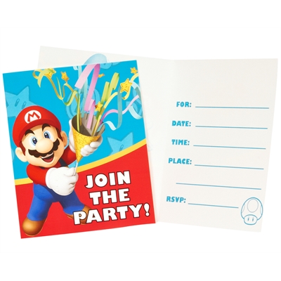Super Mario Party Invitations (8)