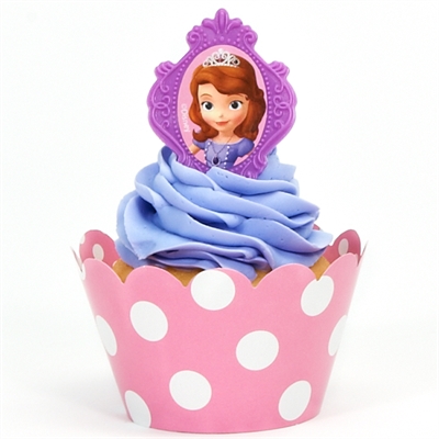 Disney Junior Sofia the First Cupcake Wrapper & Pick Kit