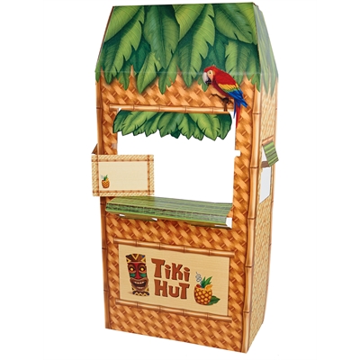 Jungle Party Tiki Hut Cardboard Cutout Standee - 5.5' Tall