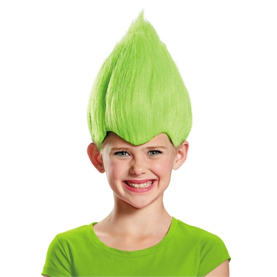 Green Troll Child Wig
