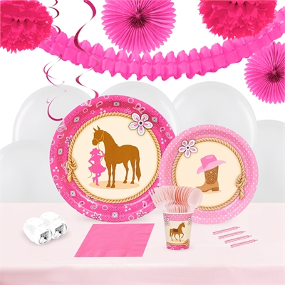 Western Cowgirl 16 Guest Party Pack