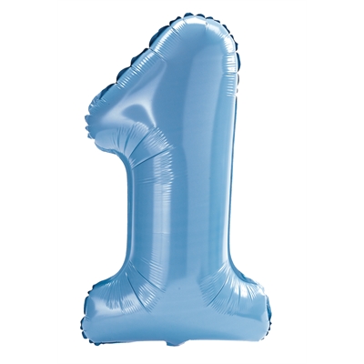 #1 Blue Jumbo Foil Balloon