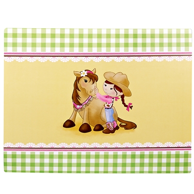 Pink Cowgirl Activity Placemats (4)