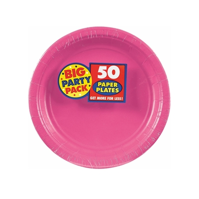 Bright Pink Dessert Plates (50)