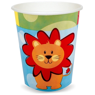 Safari Friends 9 oz. Paper Cups (8)