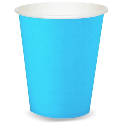 Turquoise 9 oz. Paper Cups (24)