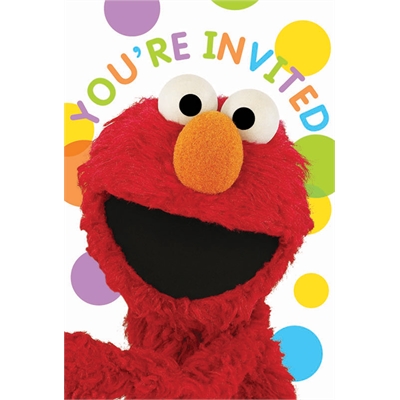 Sesame Street Party Invitations (8)