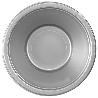 Silver Plastic Bowls (20)