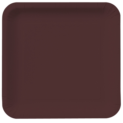 Brown Square Dinner Plates (18)