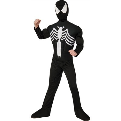 Ultimate Black Spider-Man Muscle Chest Kids Costume