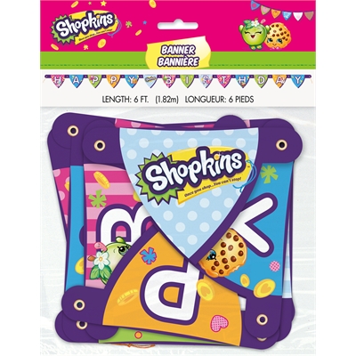 Shopkins Happy Birthday Jointed Banner