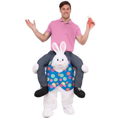 Easter Bunny Shoulder Rider Adult Costume