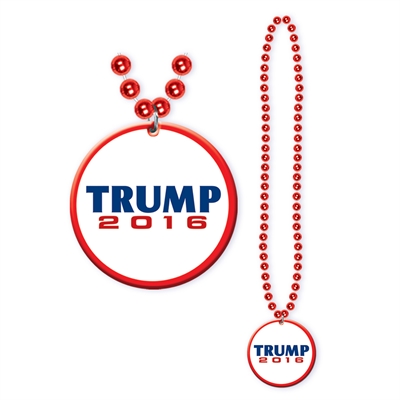 Donald Trump Beads with Medallion