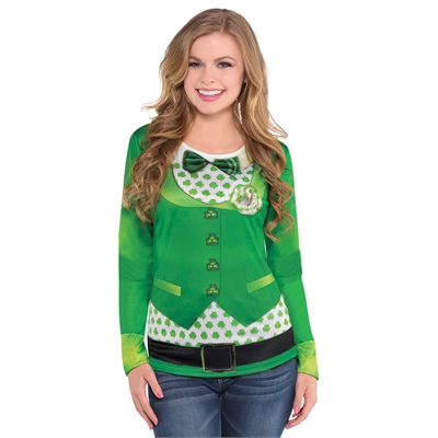 St. Patrick's Day Women's Long Sleeve Top S/M