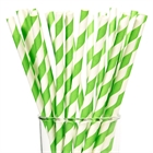 Lime Green Paper Straws (25)