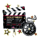 Hollywood Movie Clapboard Jumbo Foil Balloon