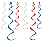 Red, White, and Blue Whirls
