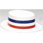 Patriotic Plastic Skimmer Hat
